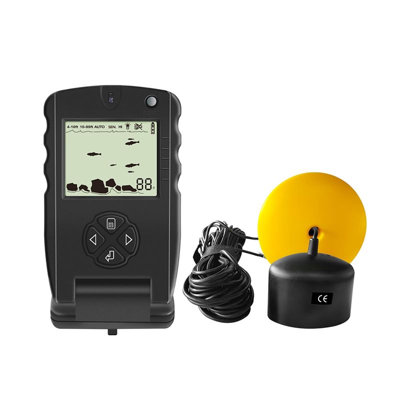 Fishing Depth Finder - Yeni Taşınabilir Balık Bulucu, Alarm Transdüserli