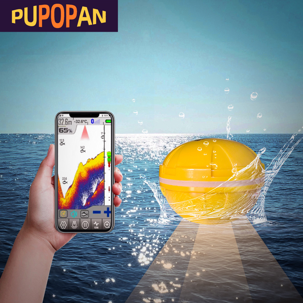 Fishing Depth Finder - PUPOPAN 100 M Yepyeni Akıllı Telefon